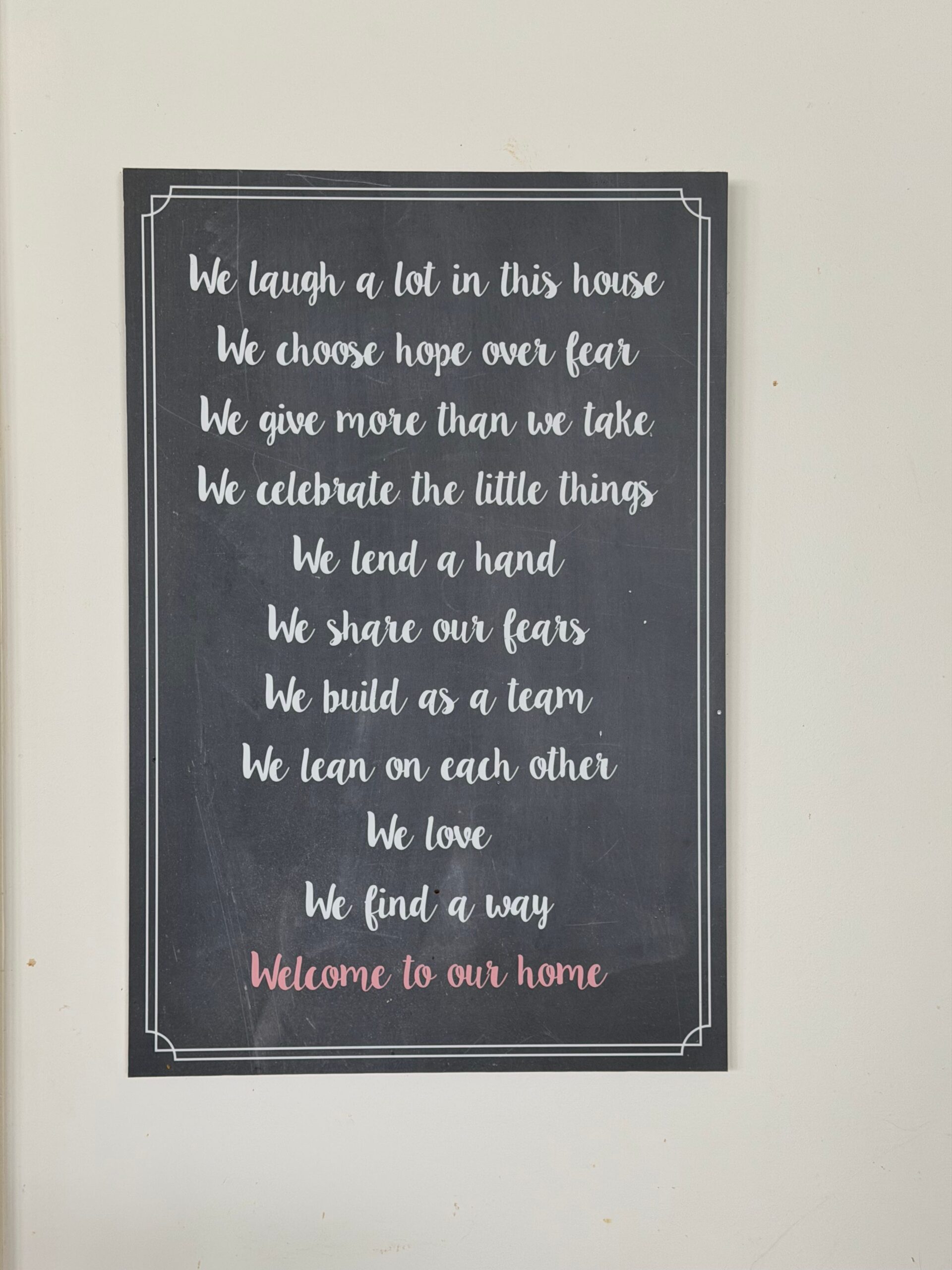 The Guiding Principles of Our House