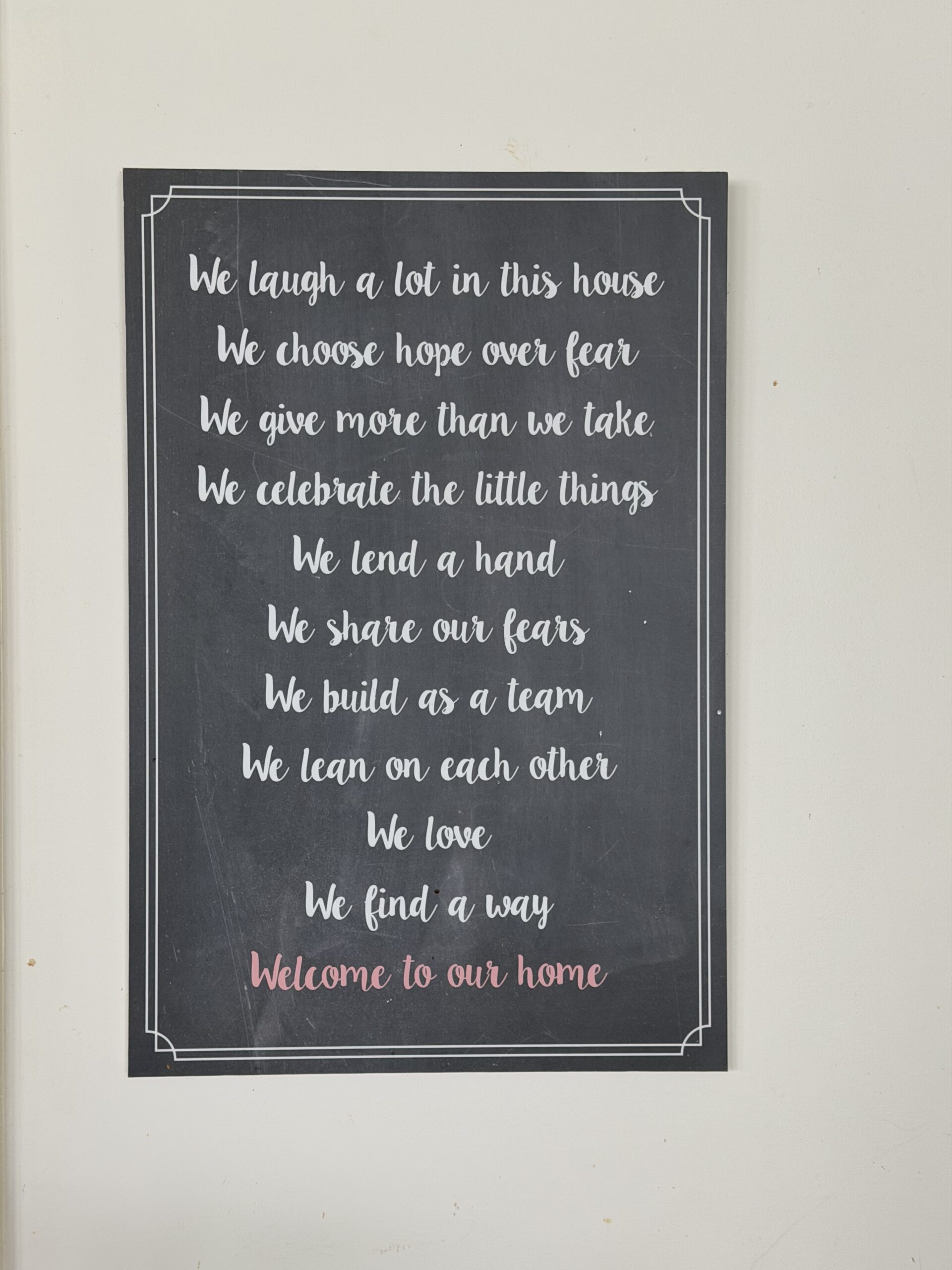 The Guiding Principles of Our House